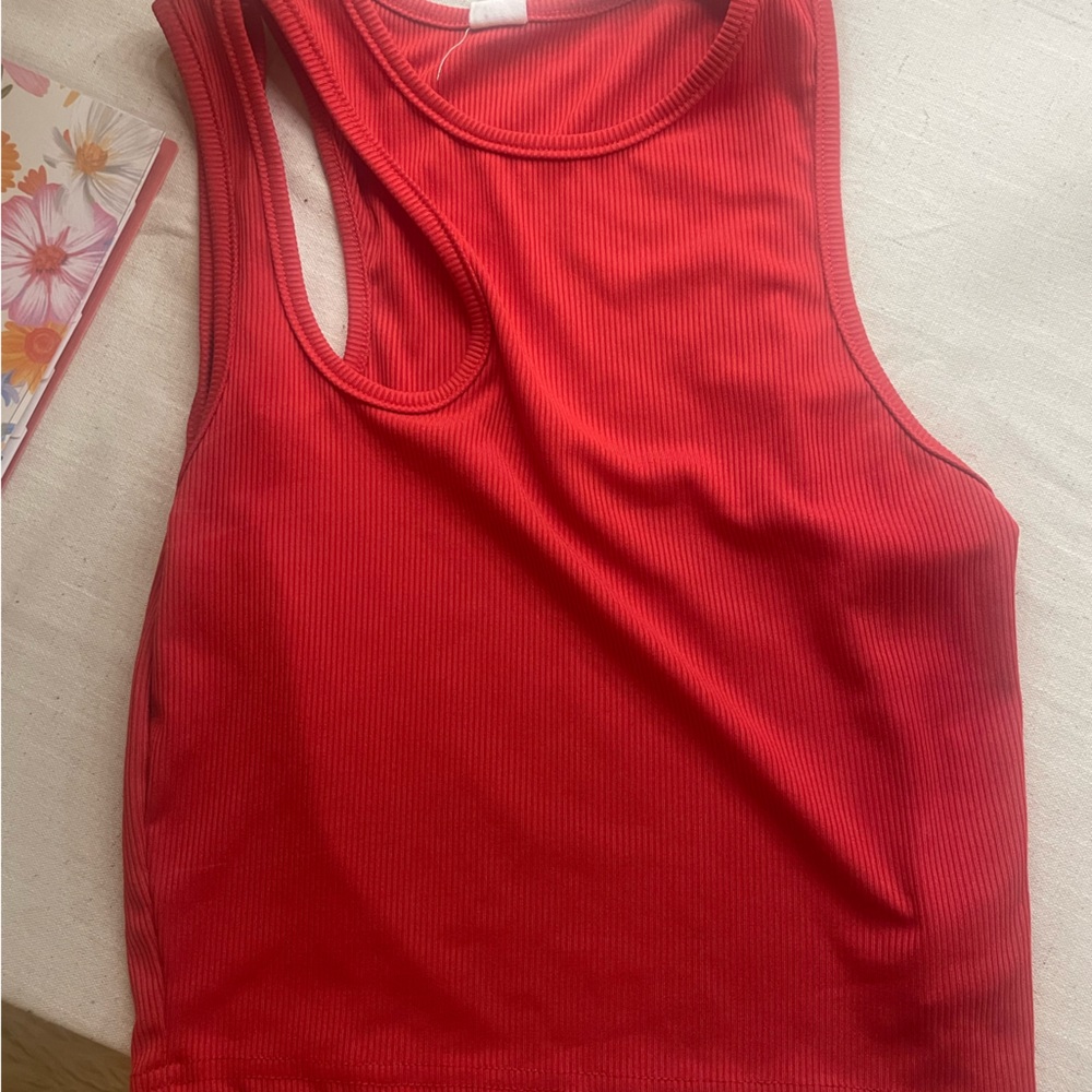 Red Amazon Cropped Tank Top!